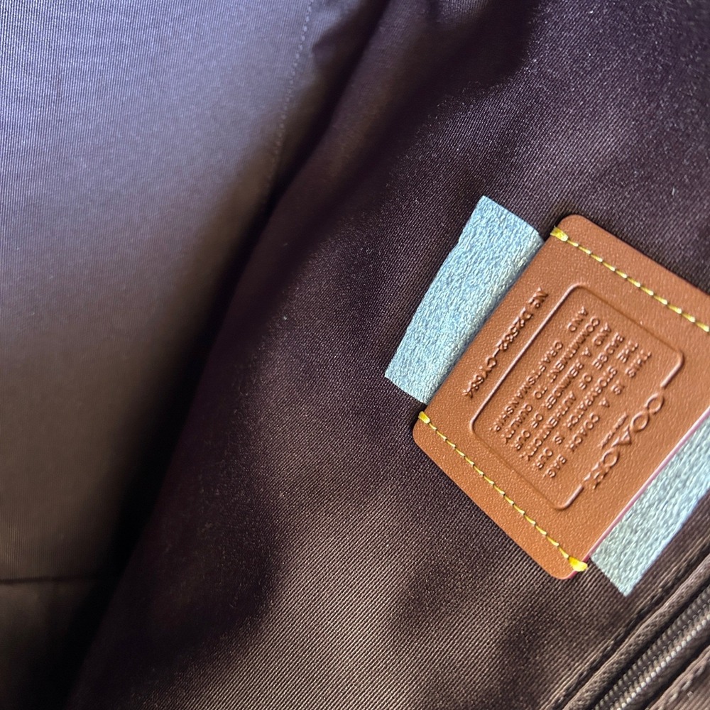 Coach Laurel Black Pebbled Leather Shoulder Bag NWT - Picture 6 of 9